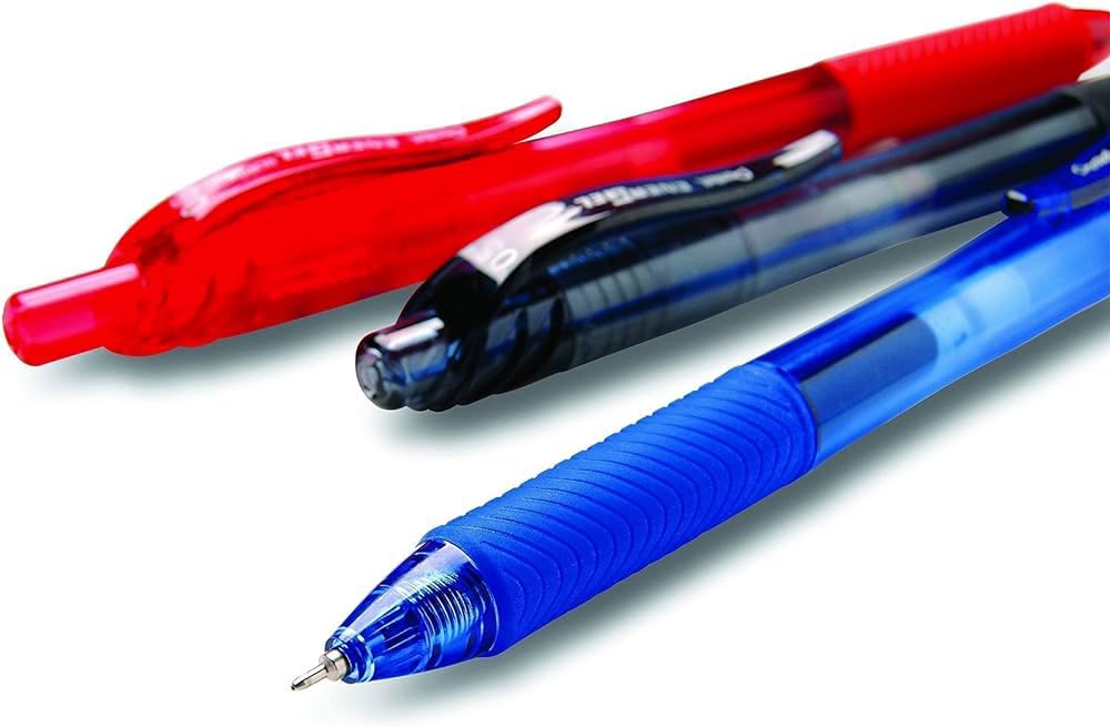 pentel-energel-x-bln104-roller-a-scatto-0-4-mm-rosso-12-pezzi image 2