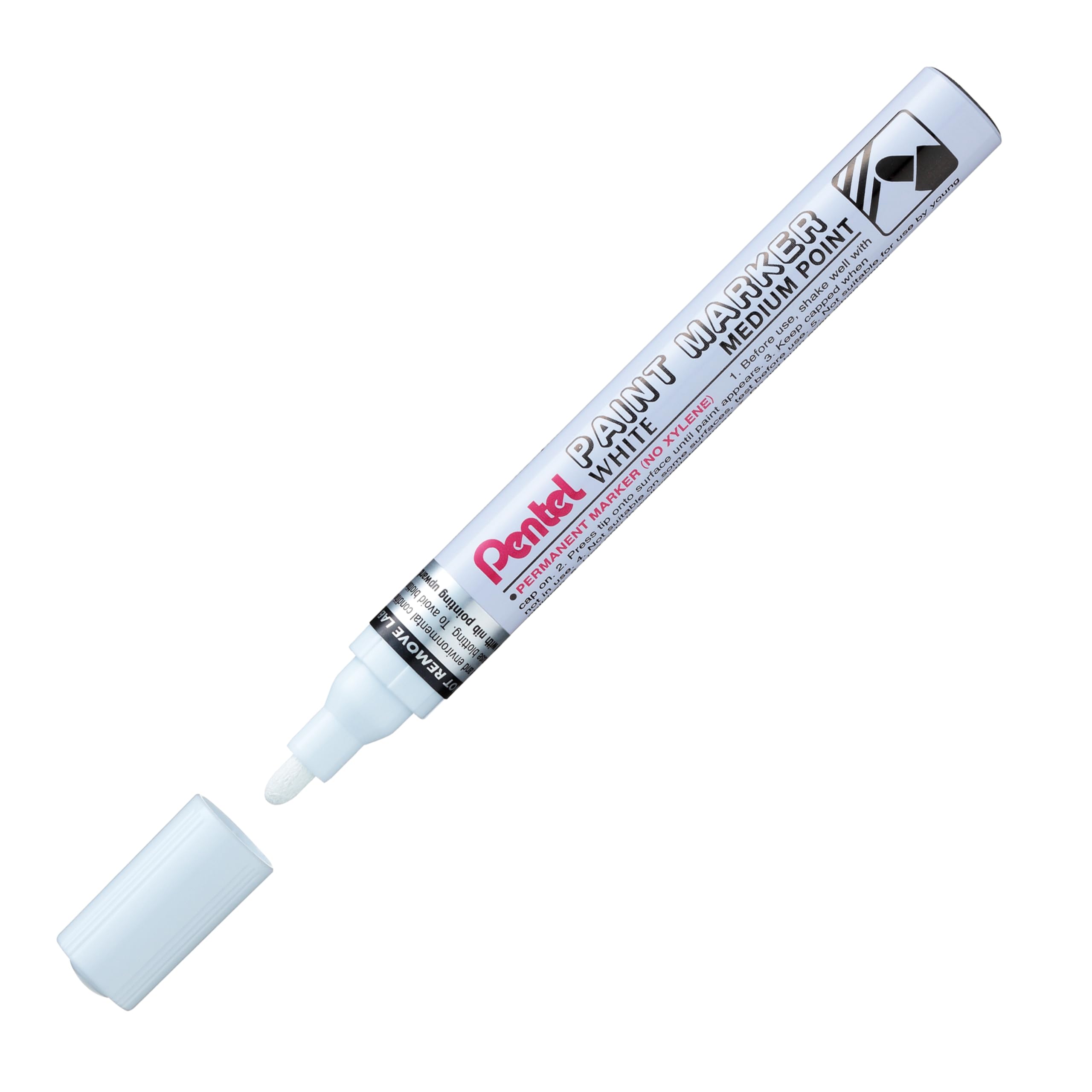 pentel-mmp10-paint-marker-punta-media-4-5-mm-bianco-12-pz image 4