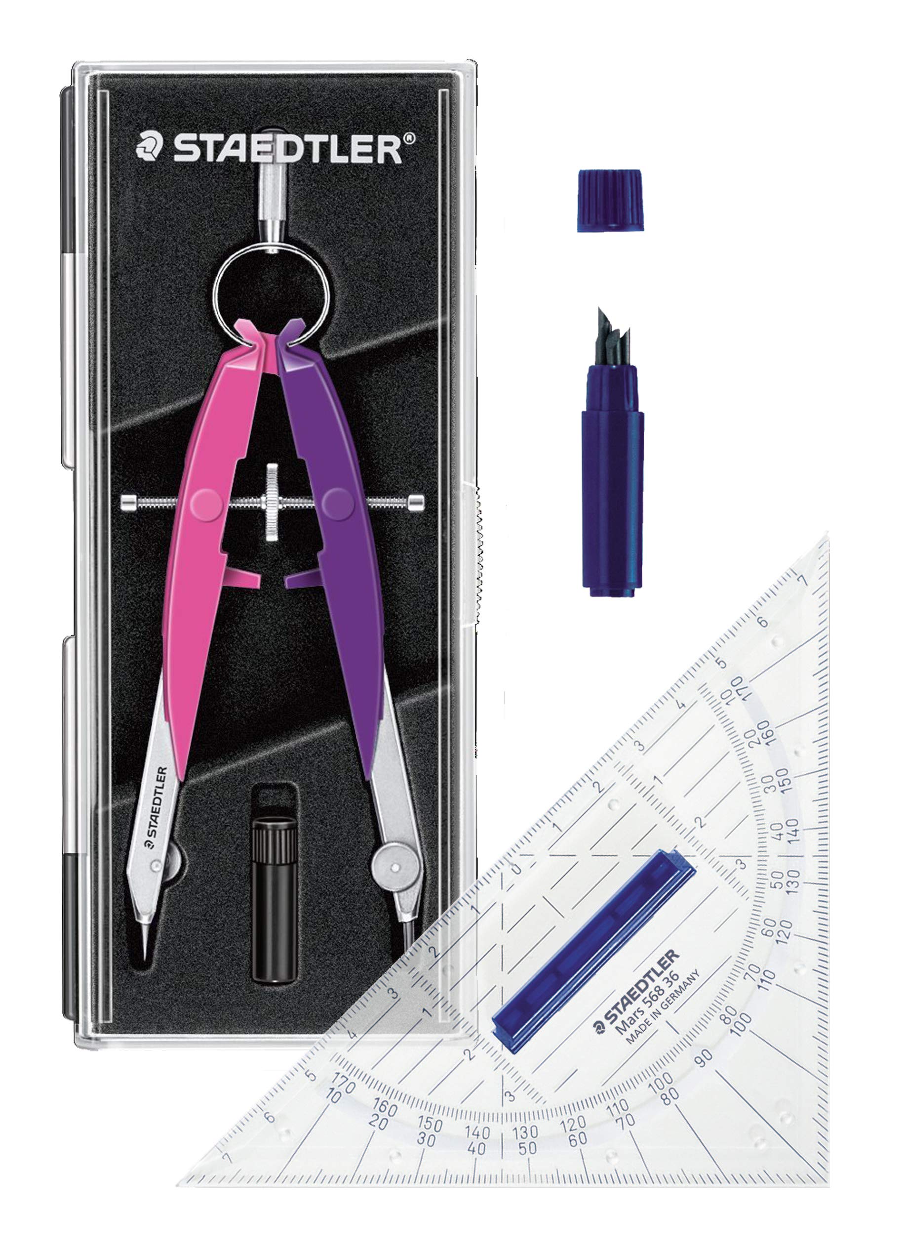 staedtler-mars-comfort-556-compasso-blu-verde-neon-cerchi-fino-a-23-cm image 8