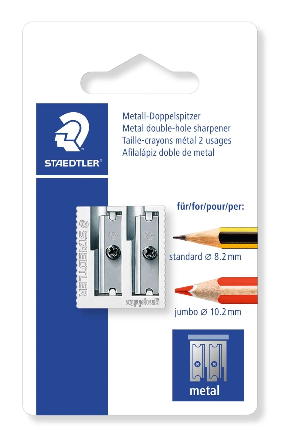 staedtler-510-20-bk-temperamatite-doppio-in-metallo-argento image 1