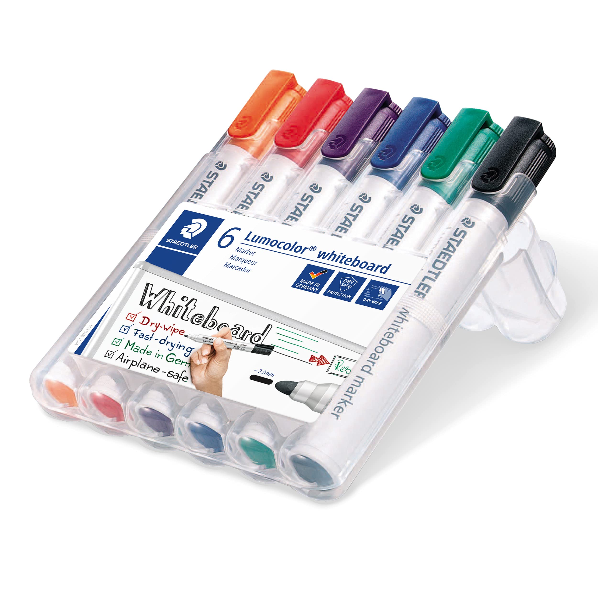 staedtler-lumocolor-351-b-pennarello-per-lavagna-bianca-punta-tonda-astuccio-6-c image 2