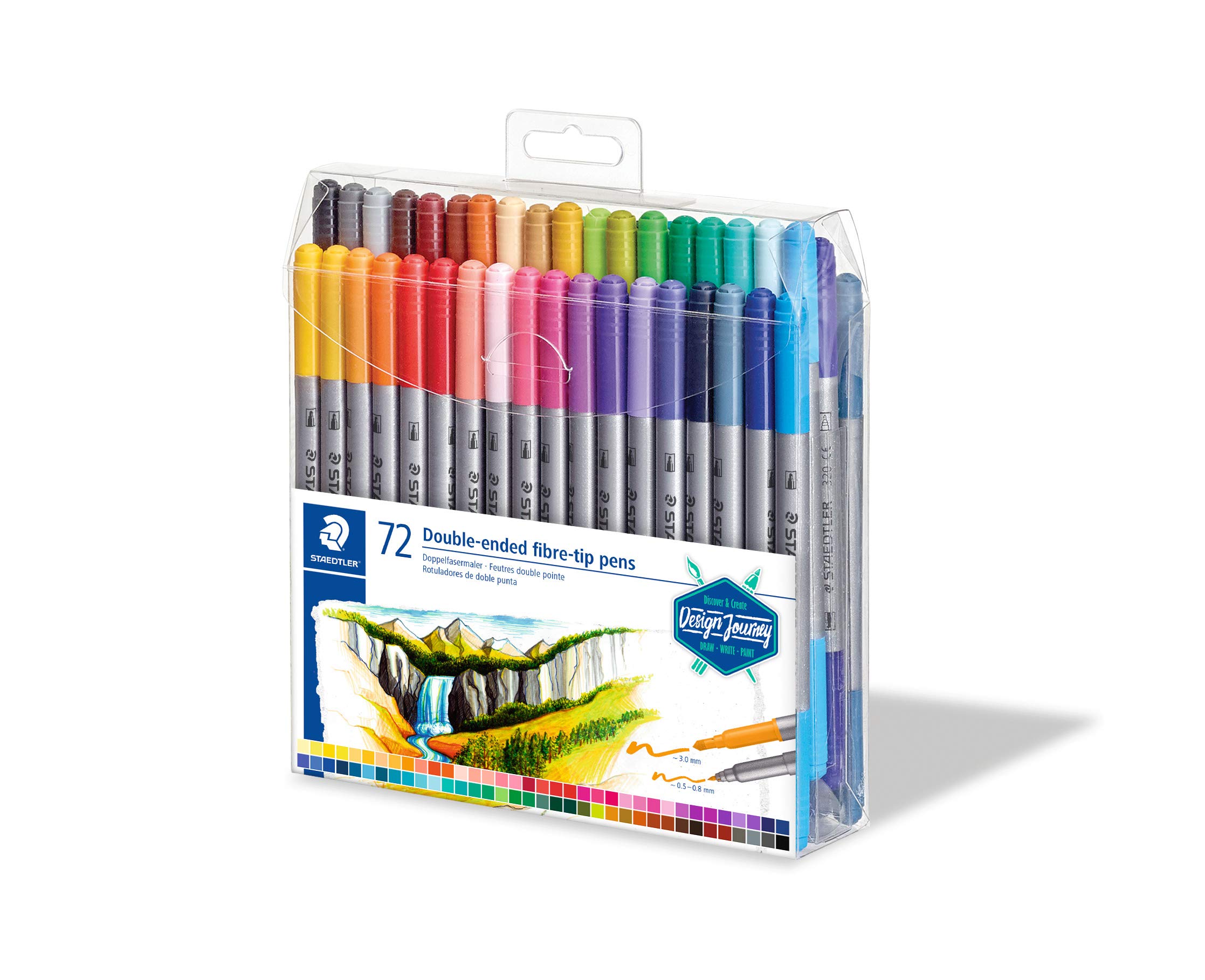 staedtler-set-72-pennarelli-doppia-punta-3-mm-e-0-5-0-8-mm-colori-assortiti image 3