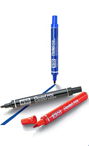 pentel-n50-marcatore-permanente-punta-conica-4-3-mm-4-pezzi image 7