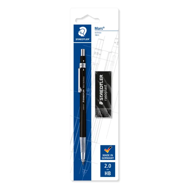 staedtler-mars-technico-portamine-2-mm-con-temperamine-e-gomma image 1