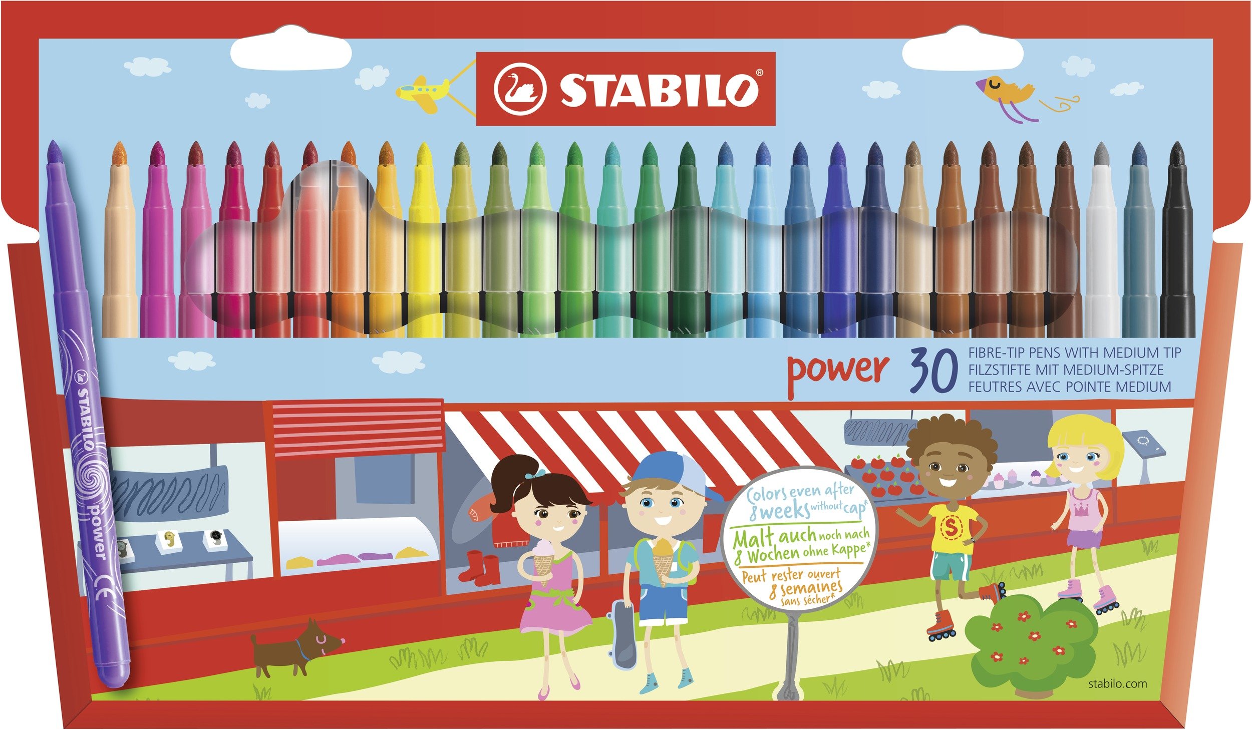 stabilo-power-pennarello-punta-media-2-mm-lavabile image 8