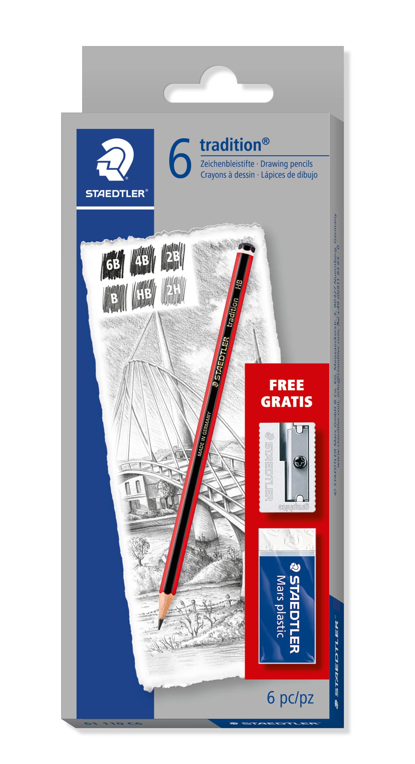 staedtler-noris-set-6-matite-tradizionali-temperino-gomma image 1