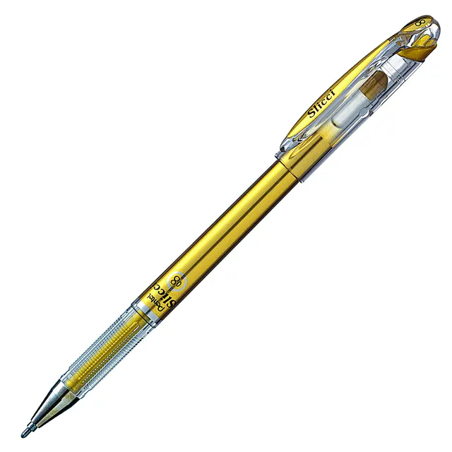 pentel-bg208-slicci-metallic-oro-0-8-mm-confezione-12-penne-gel image 1
