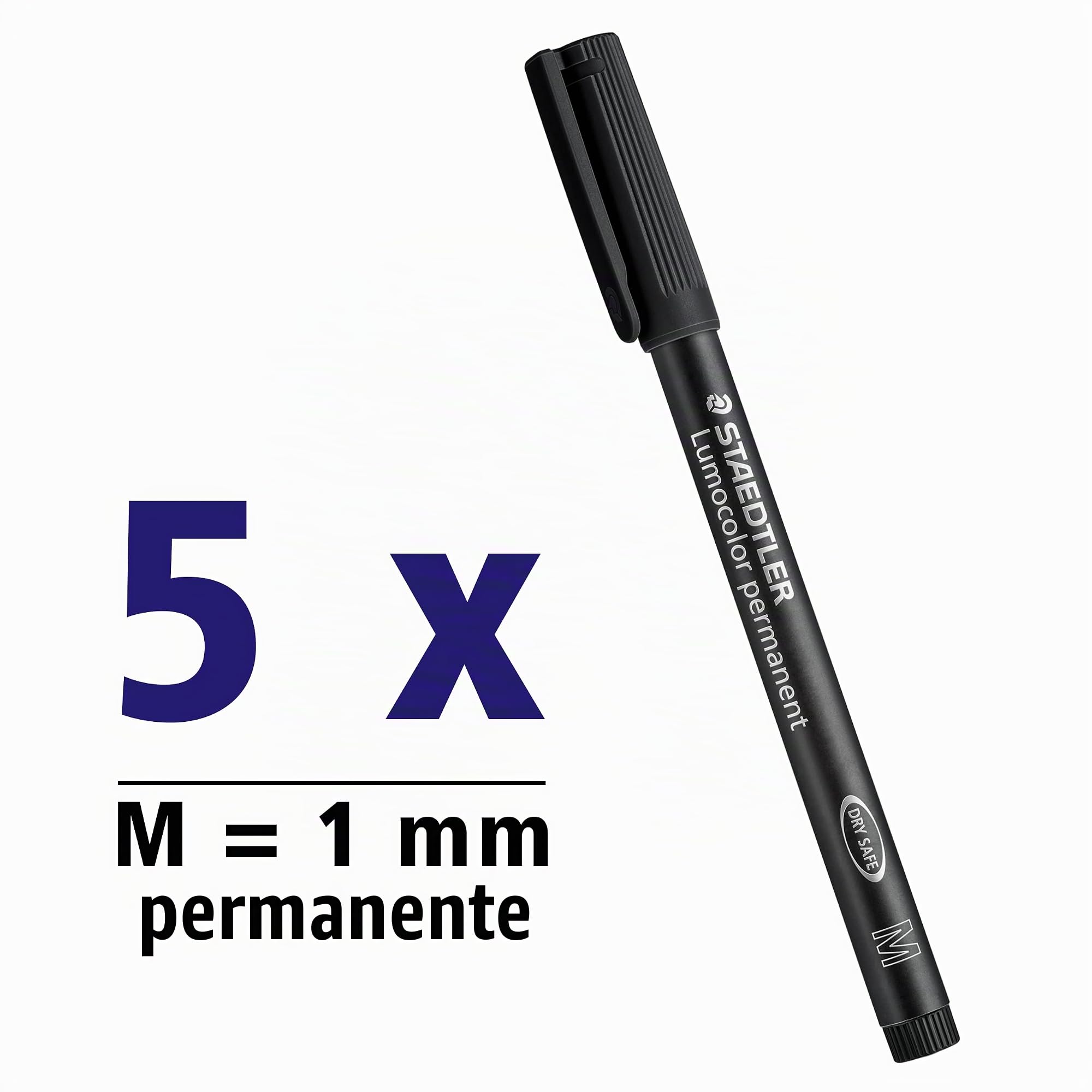 staedtler-pennarello-permanente-nero-1-0-mm-impermeabile-ricaricabile image 2
