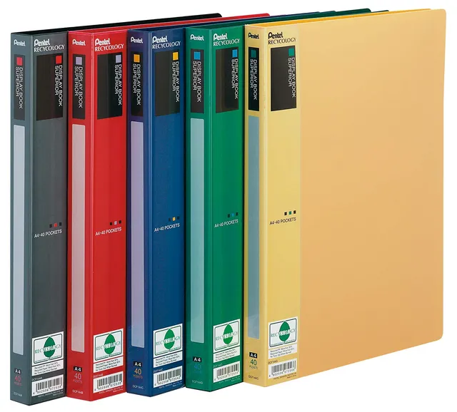pentel-recycology-dcf144-display-book-superior-portalistino-a4-verde image 1