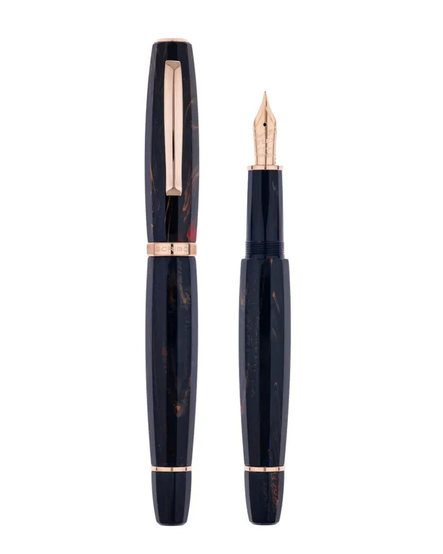 scribo-feel-blu-califfo-penna-stilografica-oro-rosa image 1