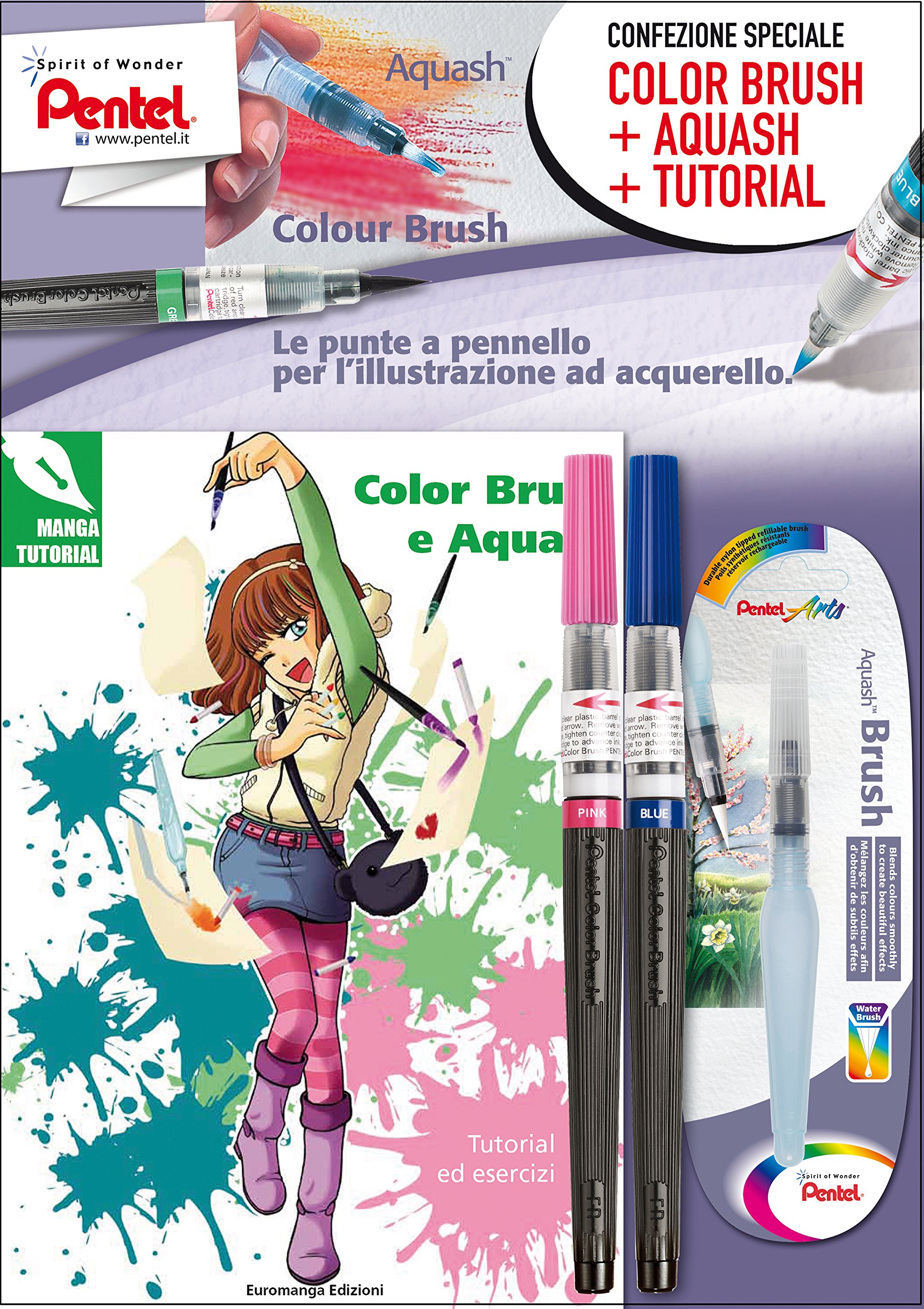 pentel-aquash-xfrh-pennello-con-serbatoio-10-ml-set-3-punte-fine-media-grande image 7