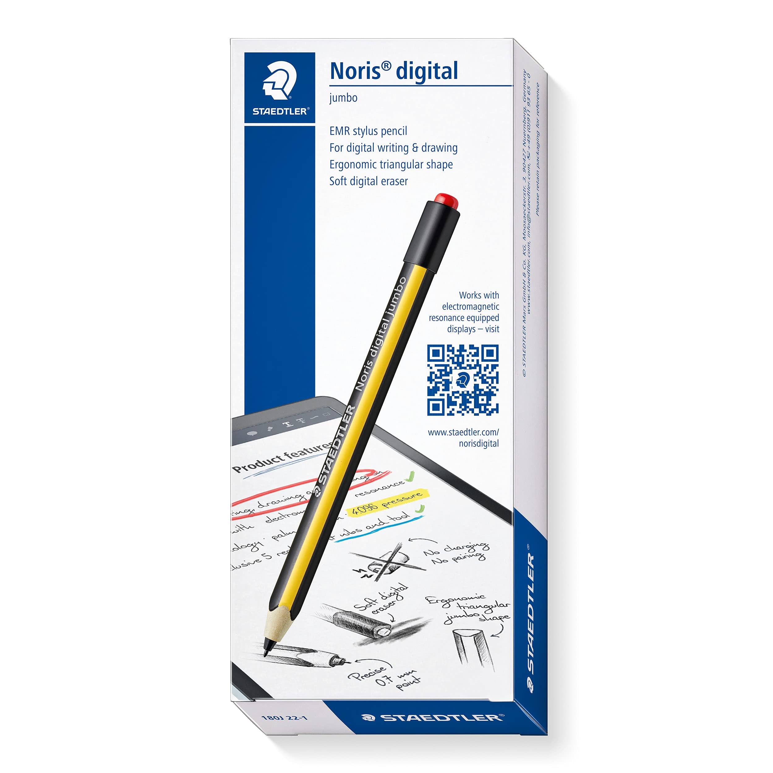 staedtler-noris-digital-jumbo-penna-stylus-emr-per-tablet-con-gomma-integrata image 2