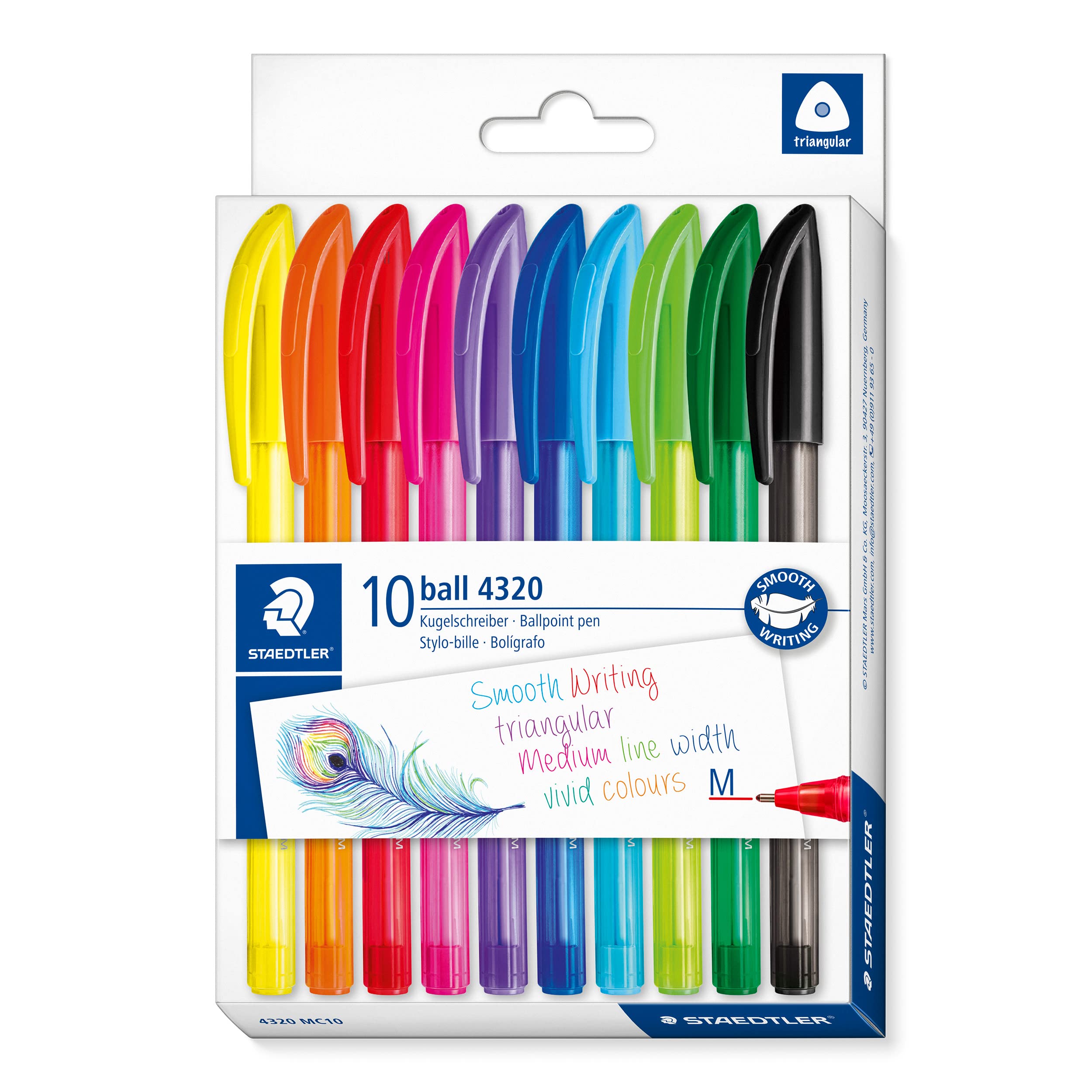 staedtler-noris-stick-rainbow-4320-m-3-penna-a-sfera-blu-confezione-da-10 image 6