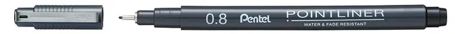 pentel-s20p-pointliner-fineliner-0-8-mm-nero-12-pezzi image 1