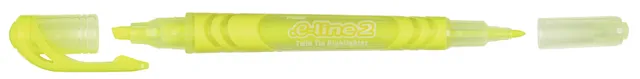 pentel-slw10-e-line2-evidenziatore-doppia-punta-giallo-10-pezzi image 1