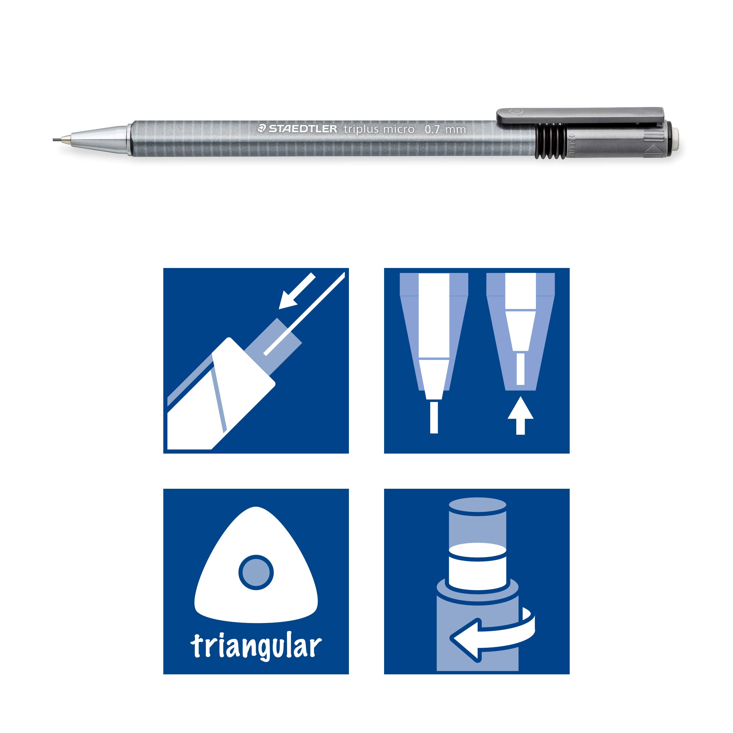 staedtler-triplus-micro-portamine-0-7-mm-mina-b-confezione-10-pezzi image 4