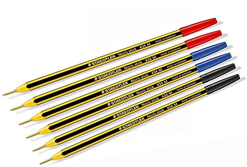 staedtler-noris-stick-penna-a-sfera-1-mm-set-6-pezzi-blu-rosso-nero image 2