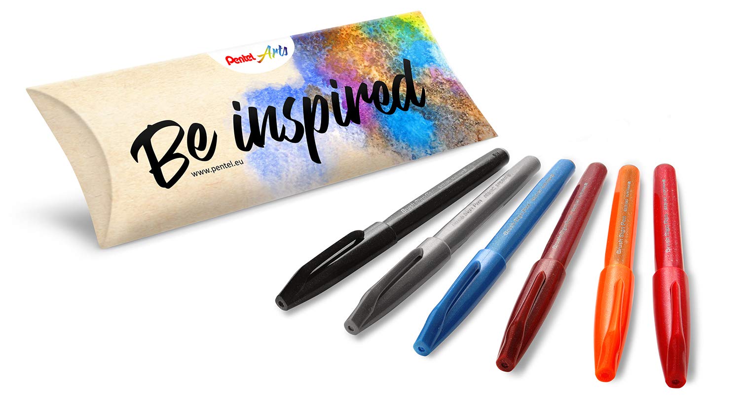 pentel-brush-sign-pen-ses15c-pennarello-brush-astuccio-12-colori image 4