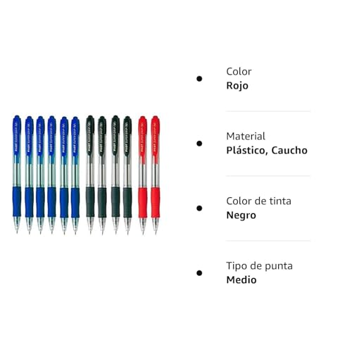 pilot-supergrip-penna-a-sfera-confezione-12-pz-6-blu-4-nere-2-rosse image 5