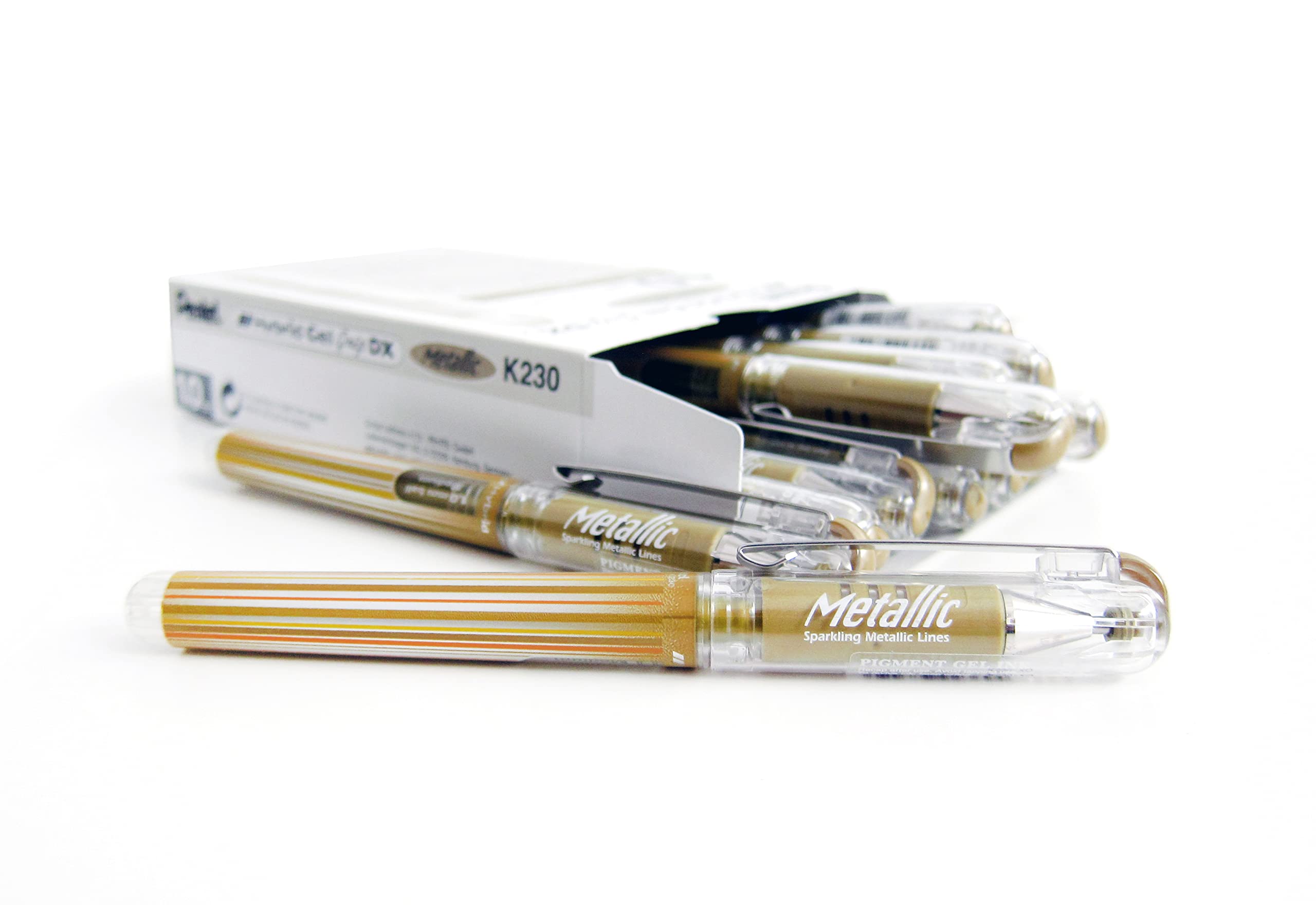 pentel-hybrid-gel-grip-dx-k230-1-0-mm-oro-confezione-12-pezzi image 4