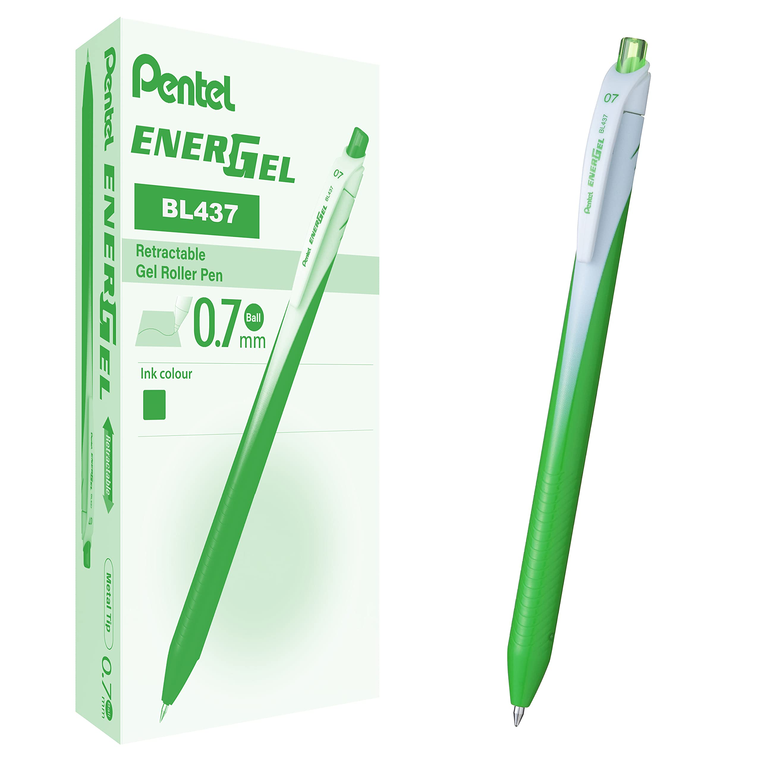 pentel-energel-slim-bl437-roller-a-scatto-0-7-mm-nero-confezione-12-pezzi image 8