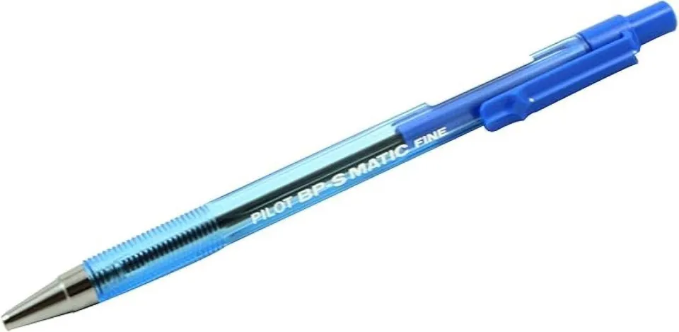 pilot-bps-matic-penna-a-sfera-a-scatto-blu-0-7-mm-confezione-12-pz image 1
