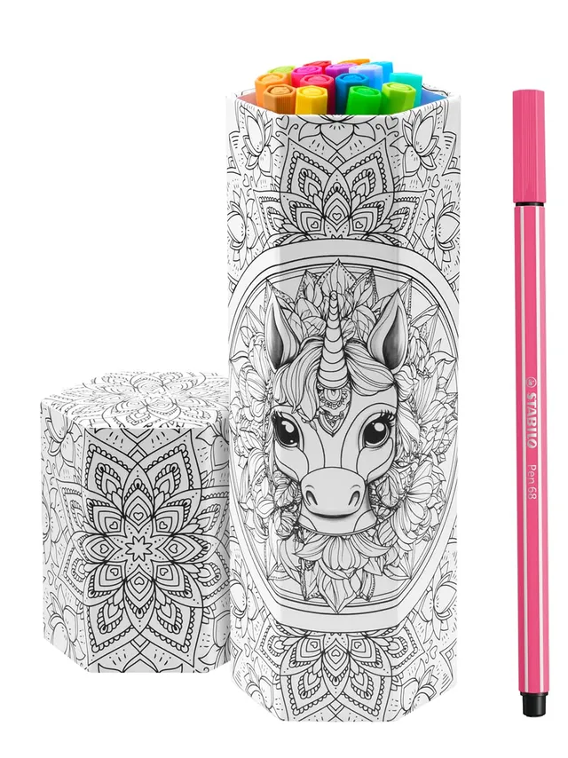 stabilo-pen-68-pennarello-premium-punta-1-mm-set-15-colori-astuccio-da-colorare image 1
