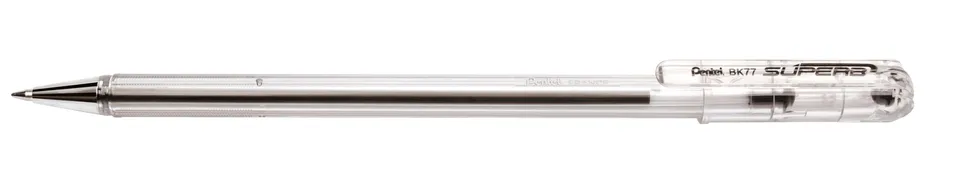 pentel-superb-bk77-penna-a-sfera-nera-0-7-mm-confezione-12-pezzi image 1