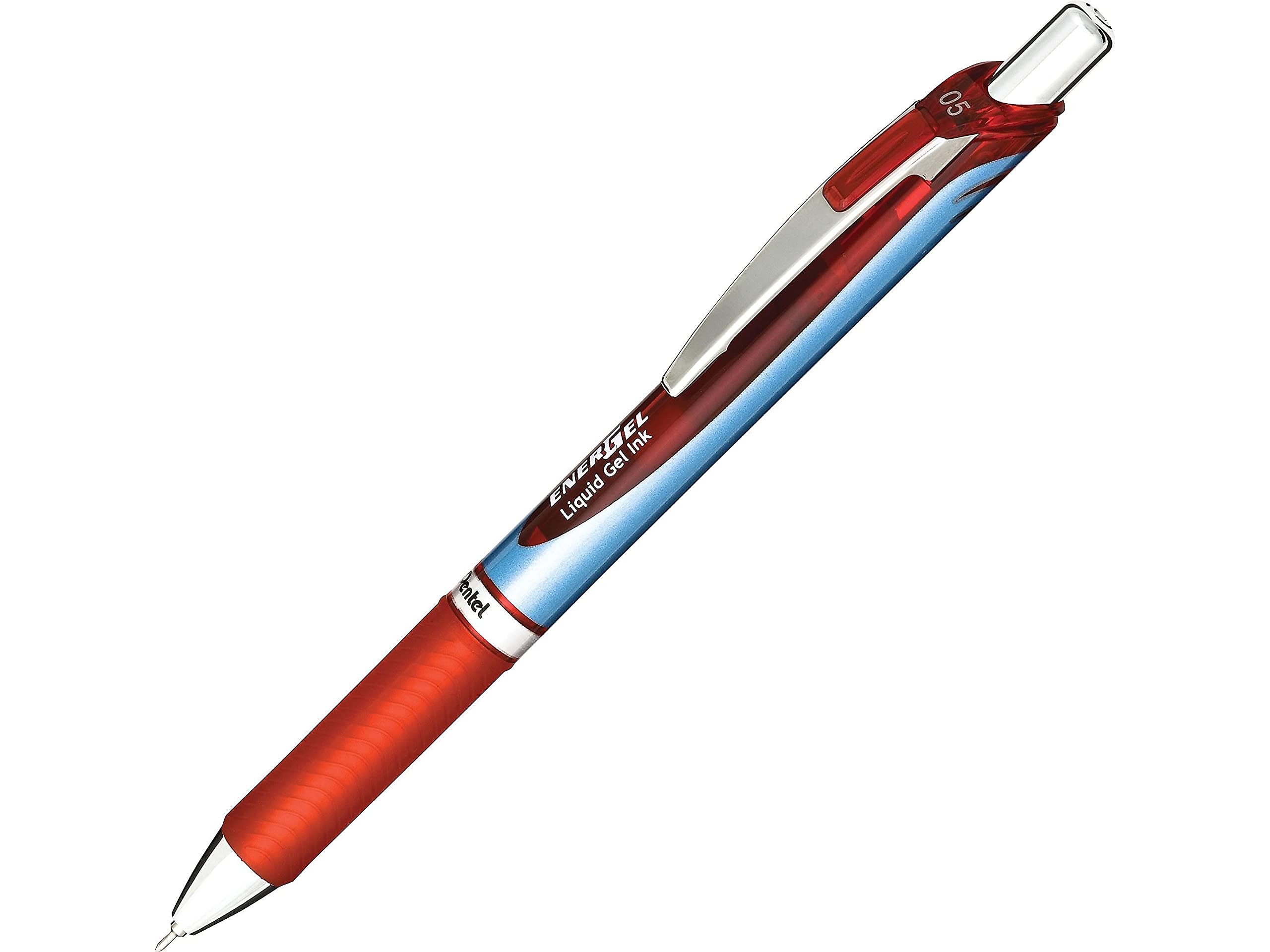 pentel-energel-xm-click-bln75-roller-a-scatto-0-5-mm-12-pezzi-rosso image 4
