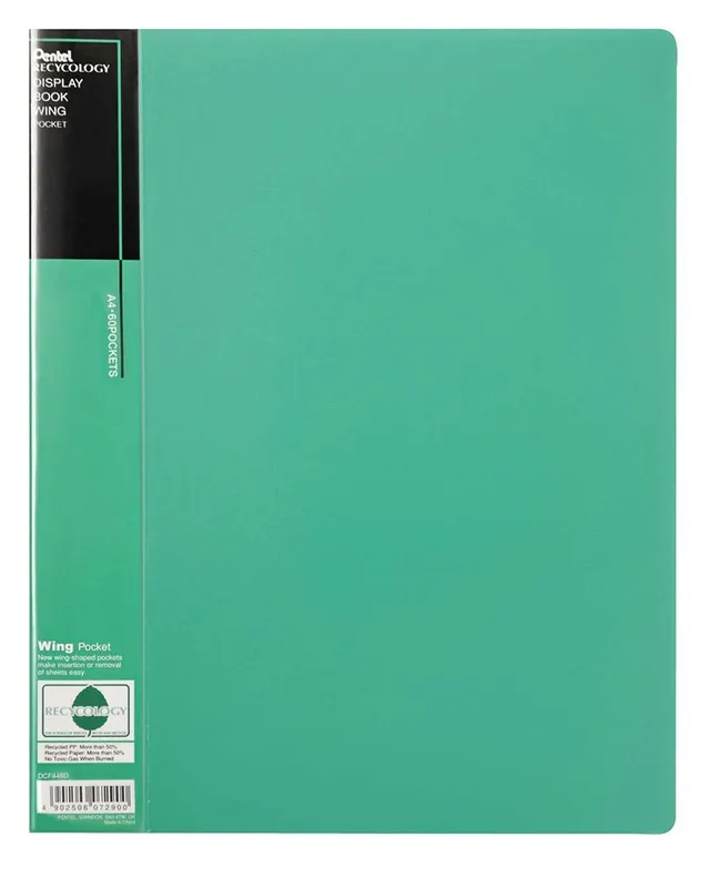 pentel-recycology-dcf446-portalistino-a4-60-buste-verde image 1