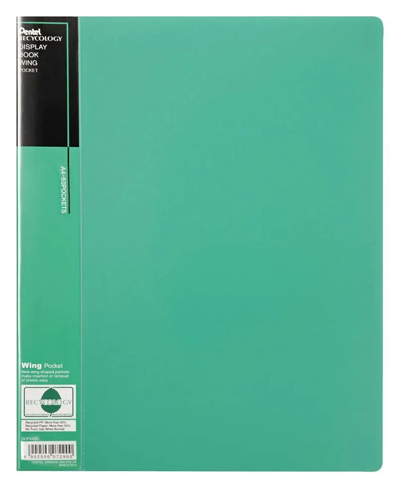 pentel-recycology-dcf446-portalistino-a4-60-buste-verde image 1