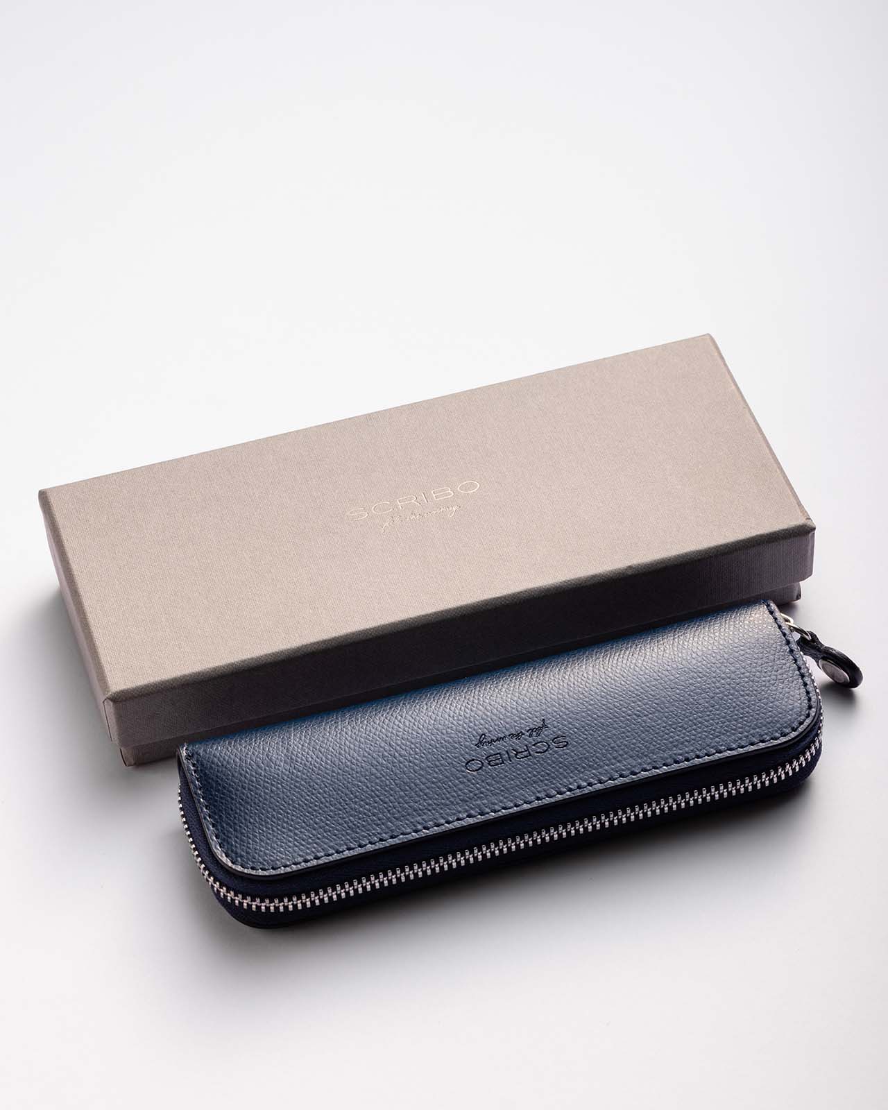 scribo-astoz-blu-notte-astuccio-in-pelle-a-2-posti-con-zip image 5