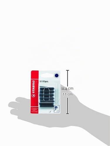 stabilo-refill-cartuccia-per-penna-roller-e-stilografica-0-5-mm-blu image 7