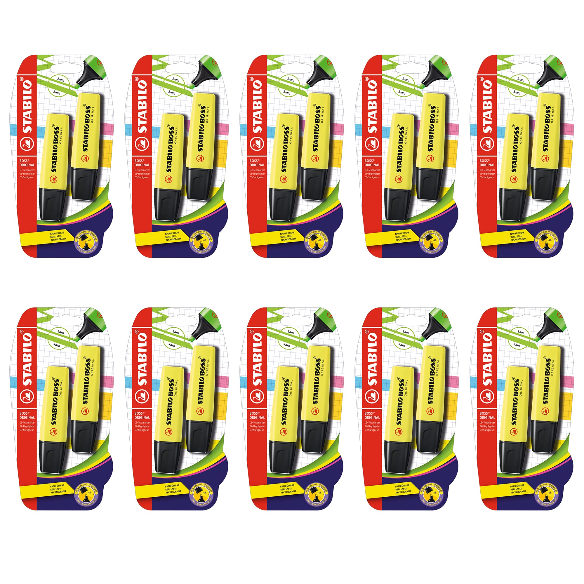 stabilo-boss-original-evidenziatore-a-scalpello-2-5-mm image 1