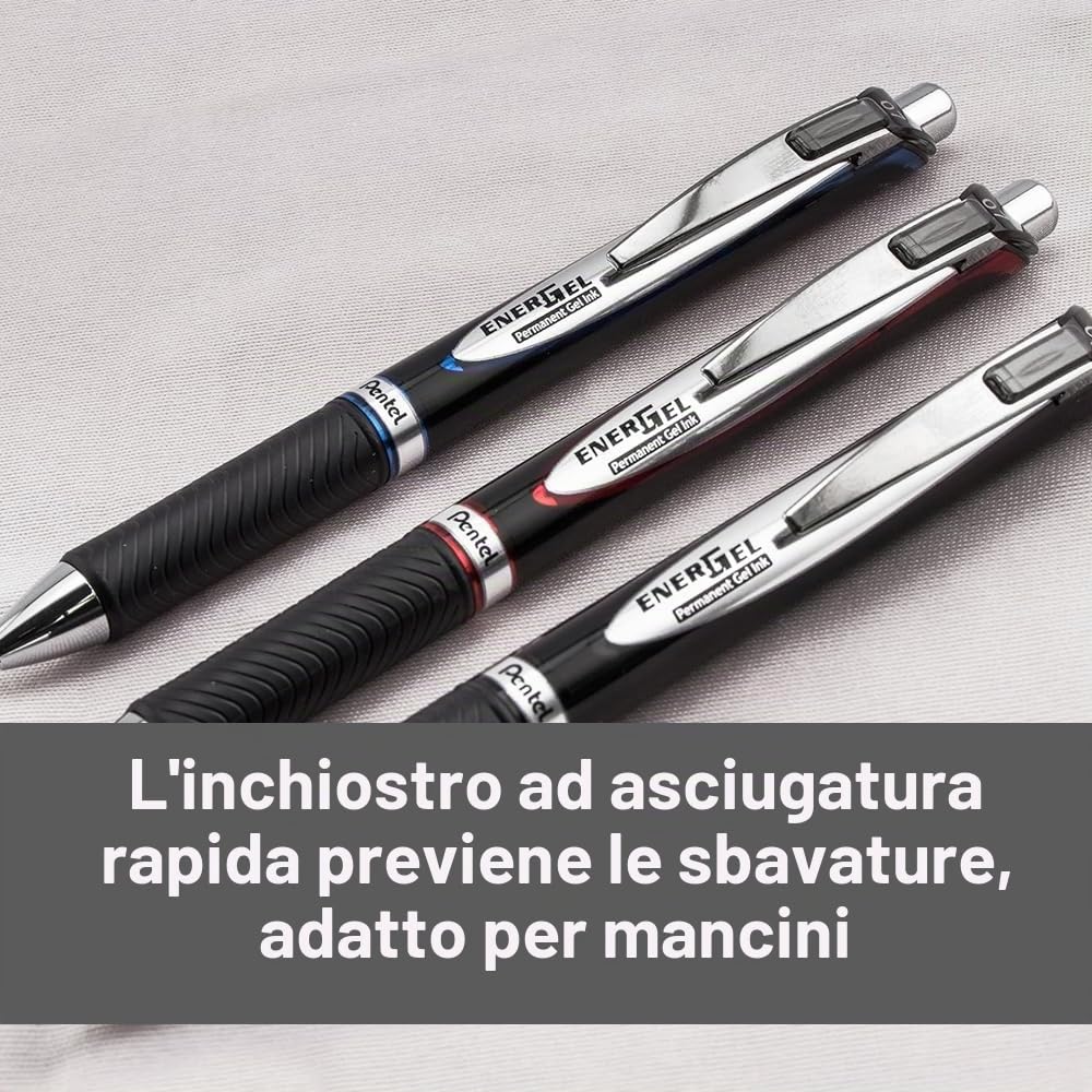 pentel-energel-permanent-lrp7-refill-0-7-mm-rosso-12-pz image 5