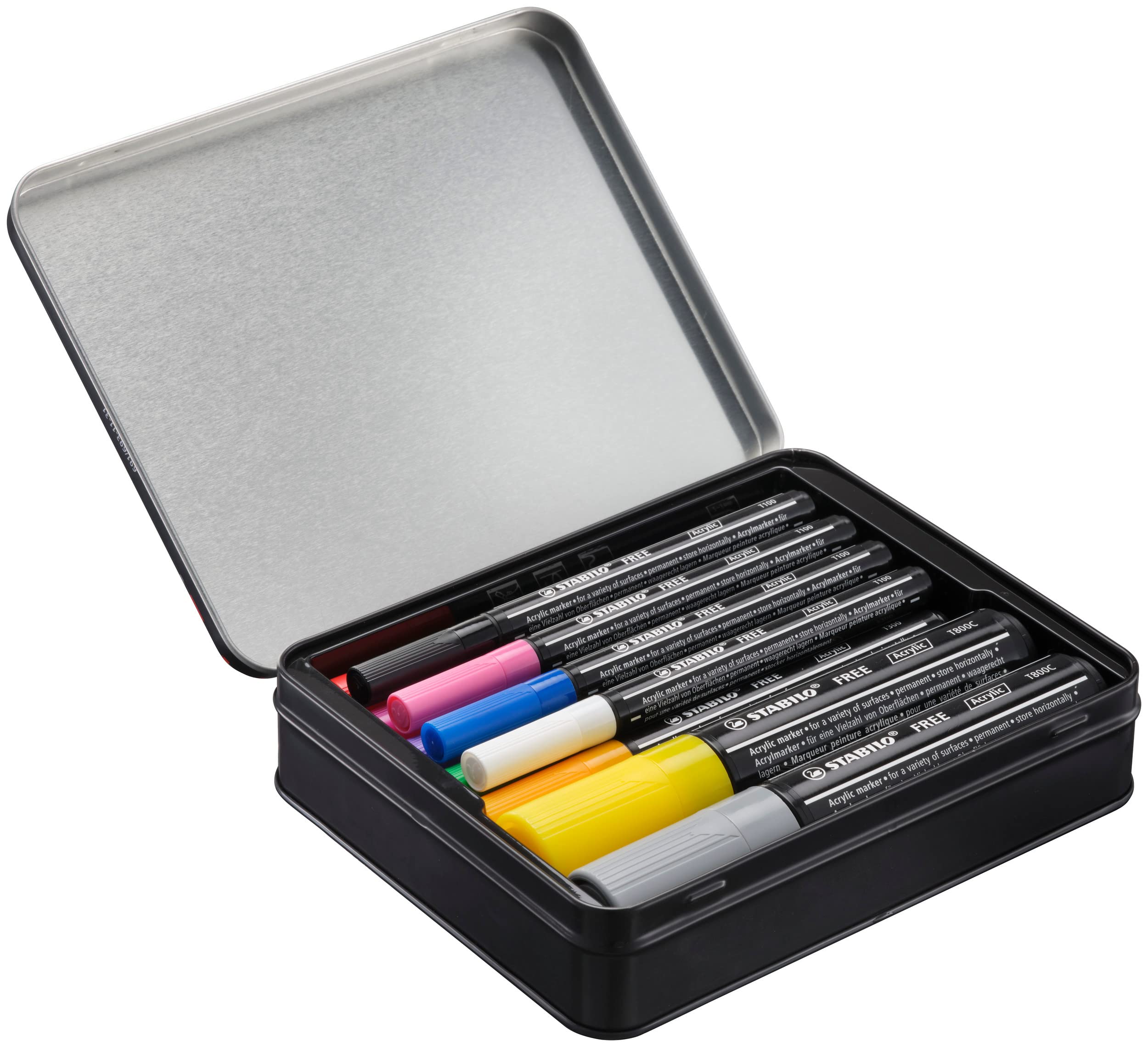 stabilo-free-acrylic-starter-set-marker-acrilico-11-pezzi-4x-t100-5x-t300-2x-t80 image 3
