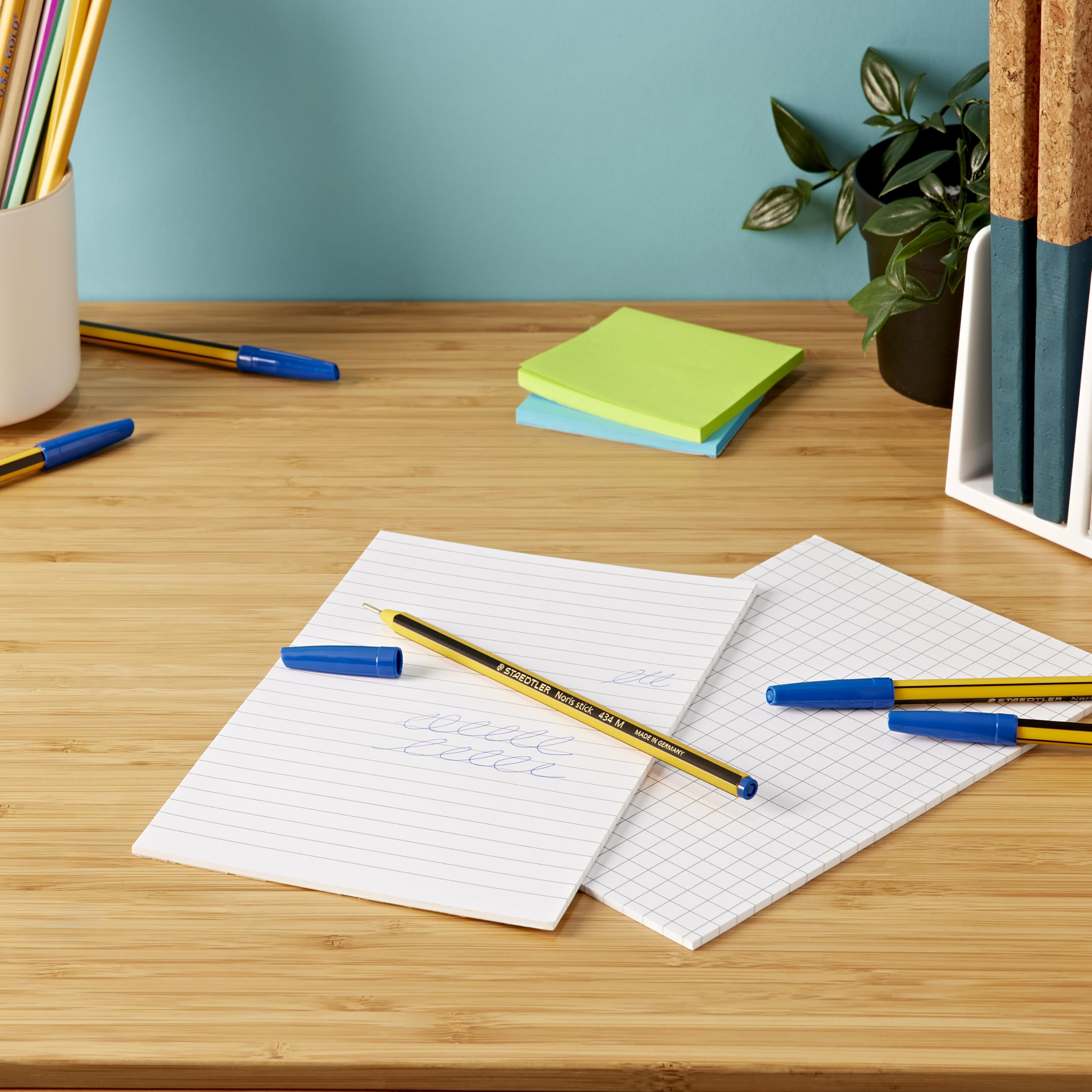 staedtler-noris-stick-penna-a-sfera-blu-punta-fine-set-20-pezzi image 2