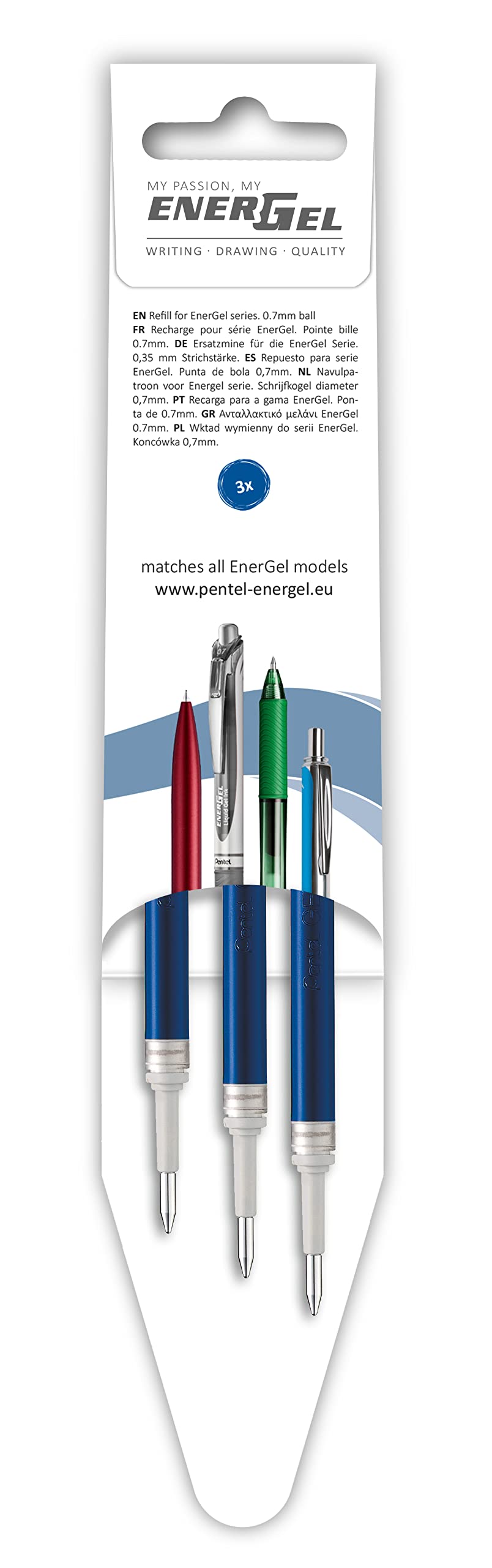 pentel-energel-lr7-ricariche-0-7-mm-blu-3-pezzi image 4