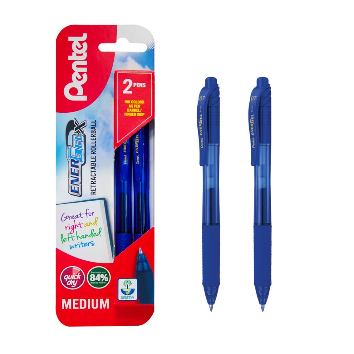 pentel-energel-x-bl107-penna-a-scatto-0-7-mm-blu-confezione-3-pezzi image 6