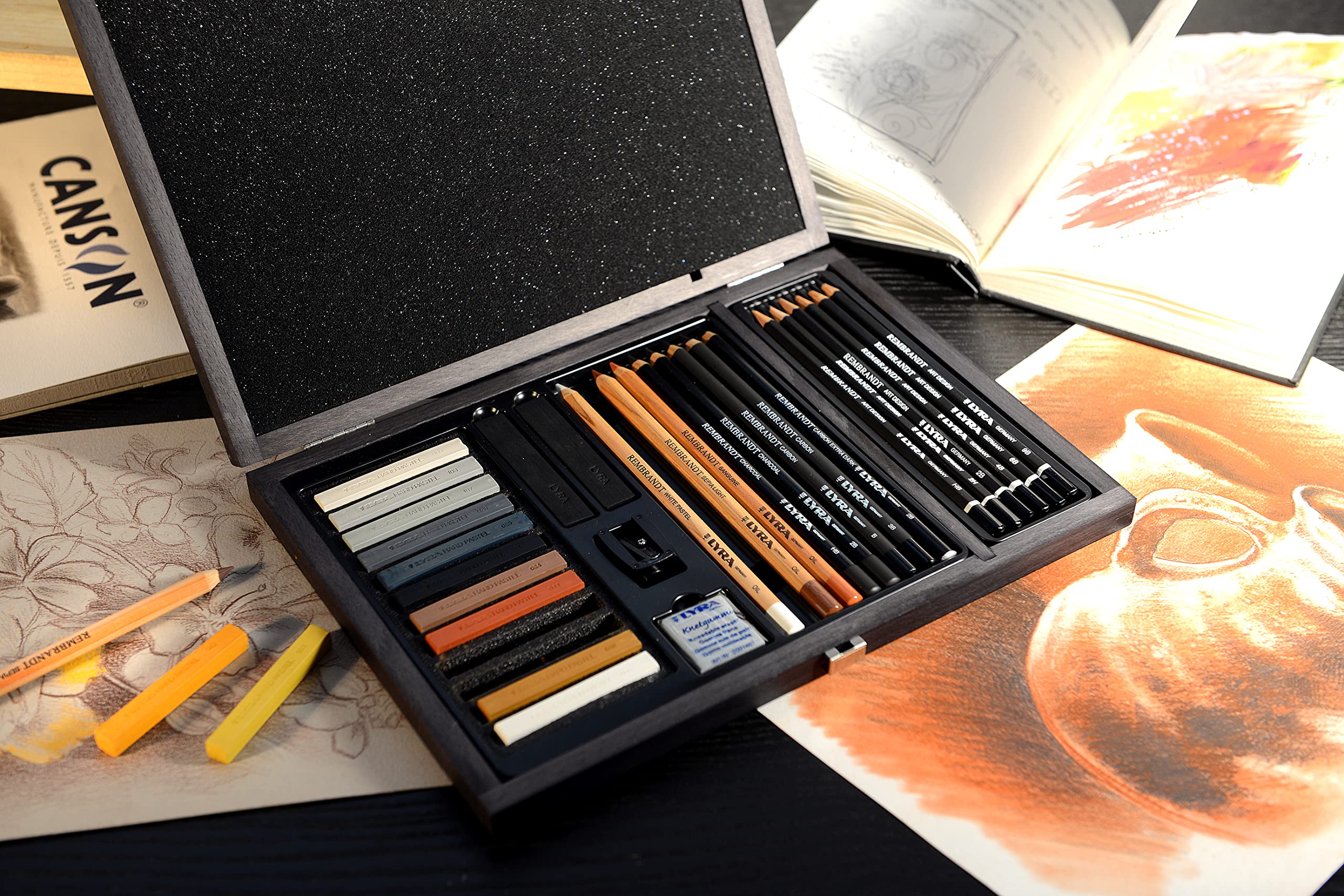 lyra-rembrandt-set-disegno-31-pezzi-in-scatola-di-legno image 6