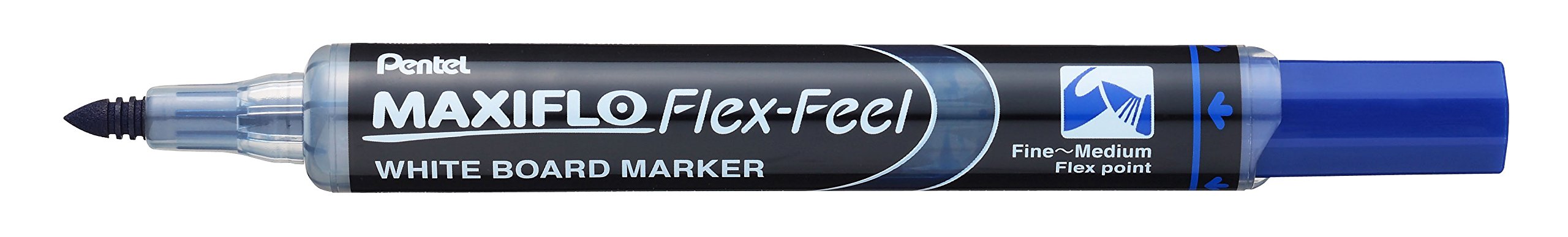 pentel-maxiflo-flex-feel-mwl5sbf-marcatore-lavagna-bianca-nero-12-pezzi image 7
