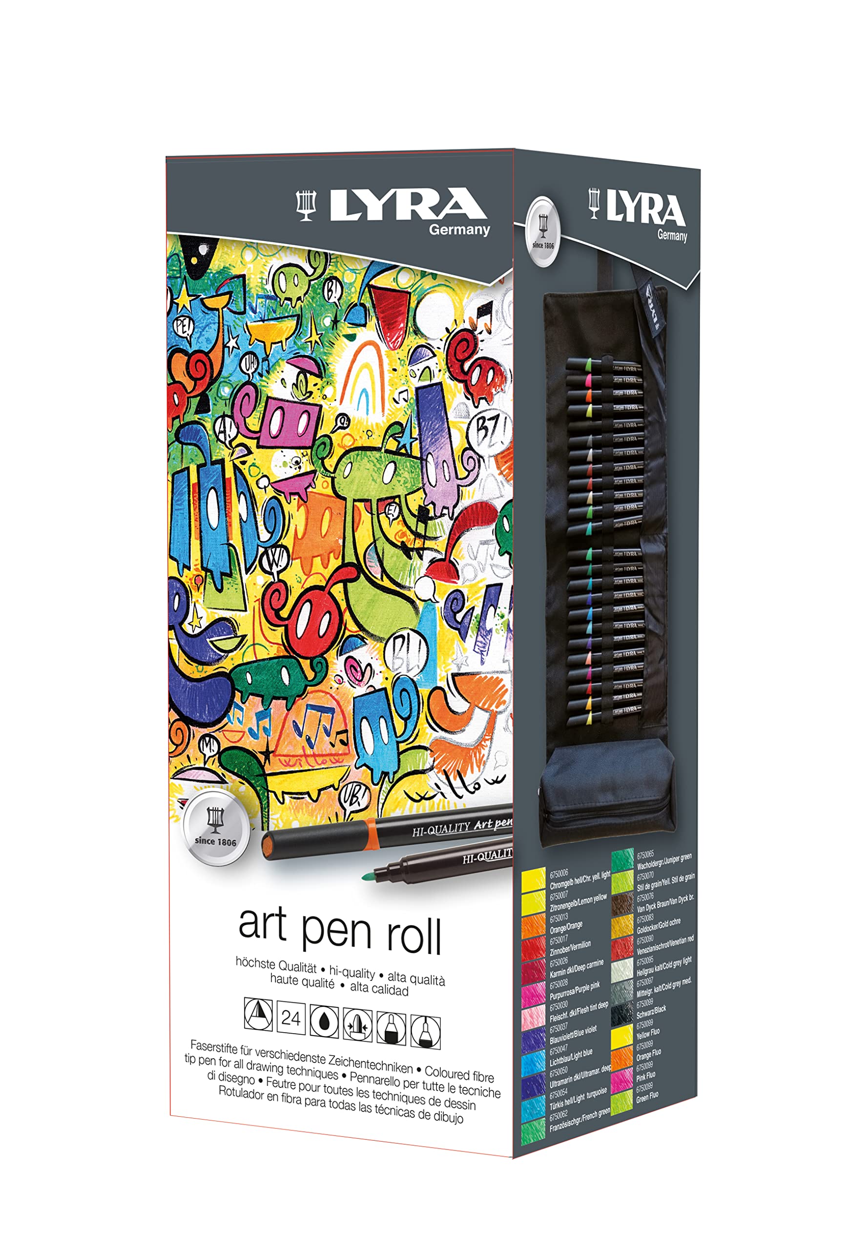 lyra-art-pen-scatola-metallo-50-pennarelli-punta-0-5-2-mm-acquerellabili image 4