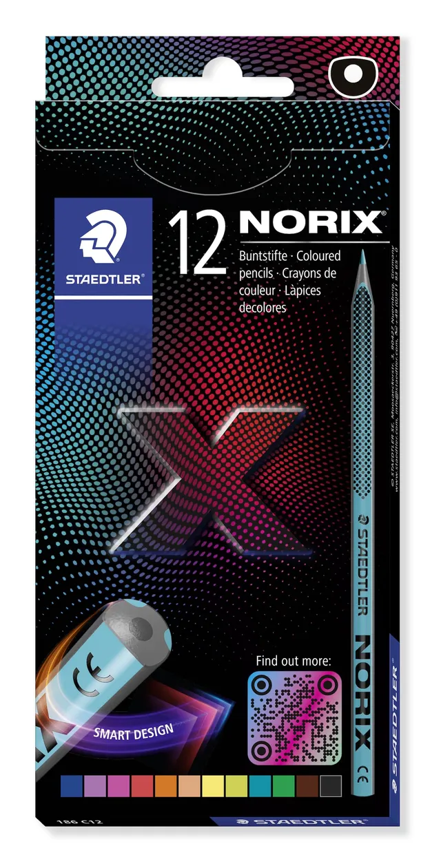 staedtler-186-c12-norix-matite-colorate-confezione-da-12-colori-assortiti image 1