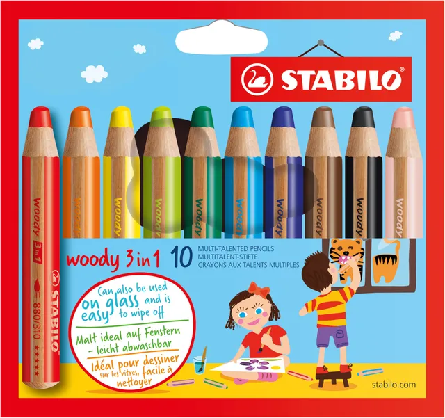 stabilo-woody-3-in-1-matita-colorata-multi-funzione-mina-xxl-10-mm image 1