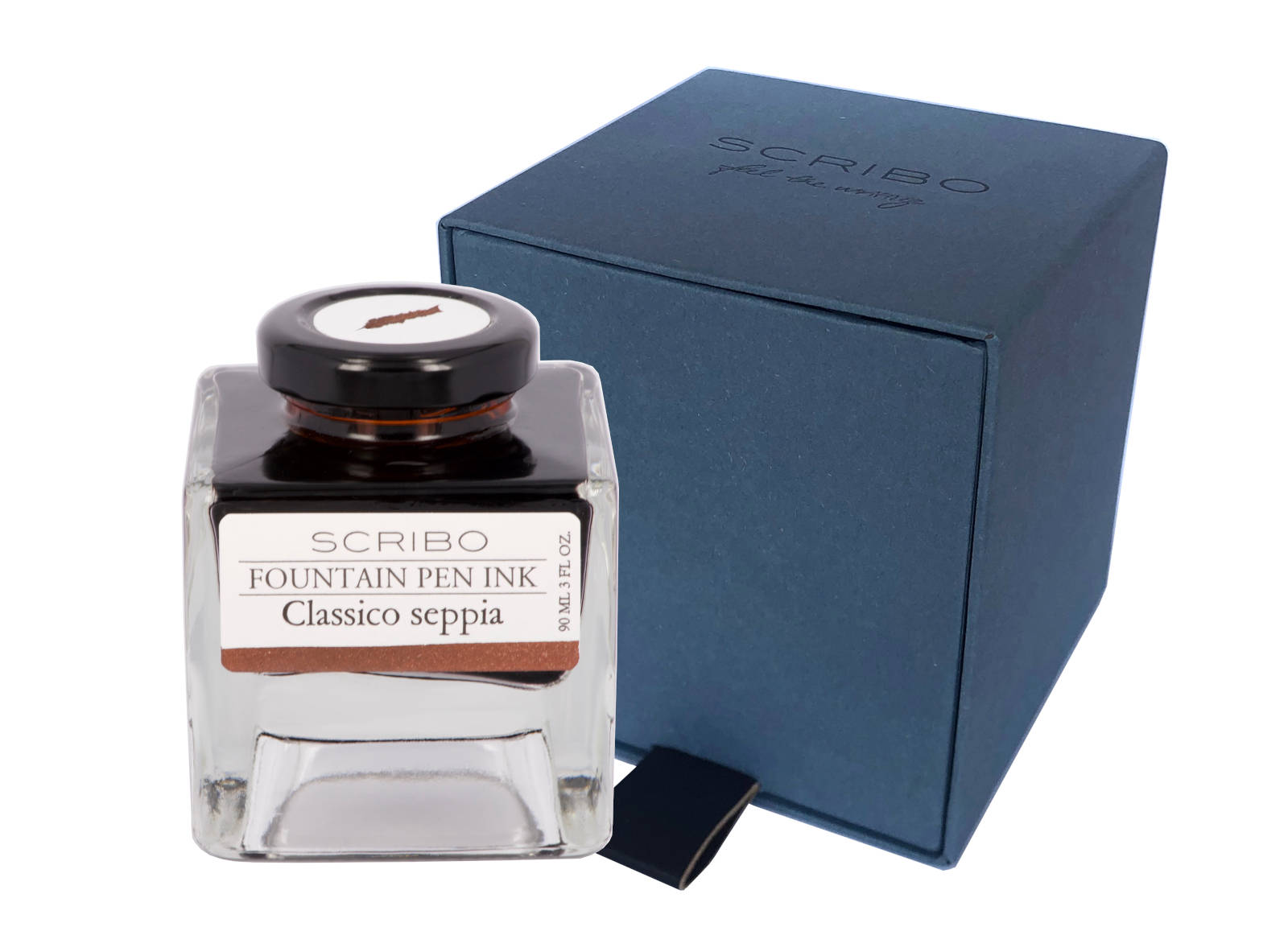 scribo-classico-seppia-inchiostro-stilografico-collezione-feel-90-ml image 1