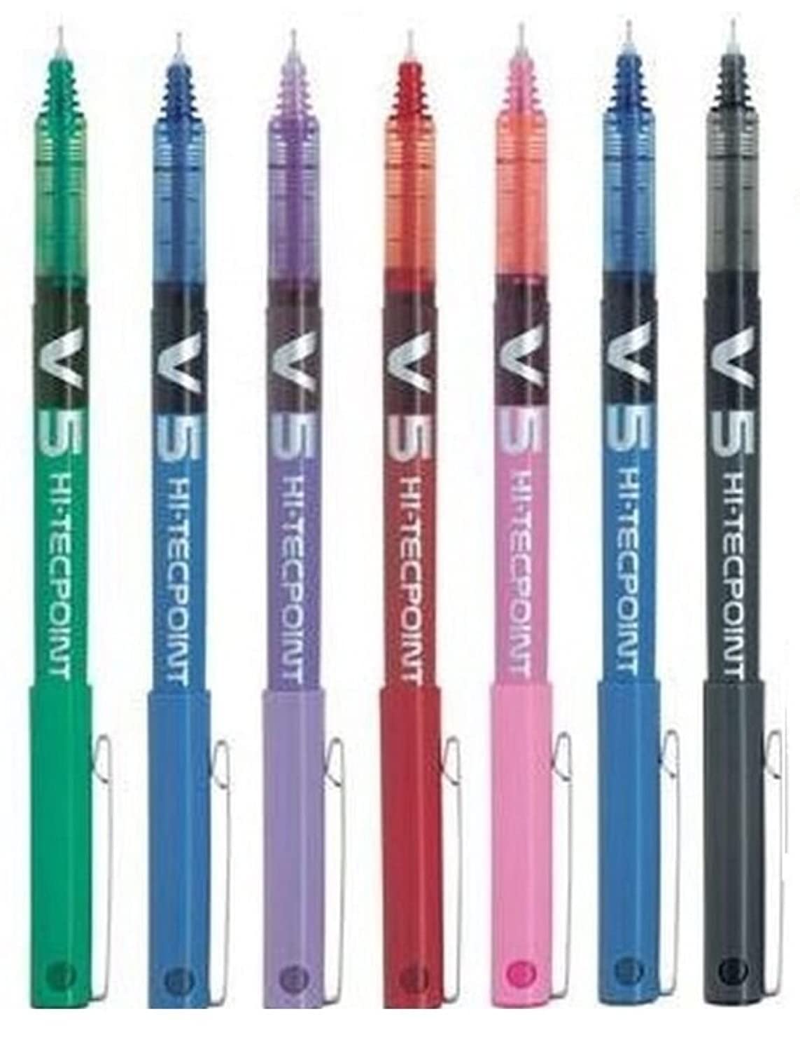 pilot-hi-tecpoint-v5-set-7-roller-colori-assortiti-punta-extra-fine-0-5-mm image 1