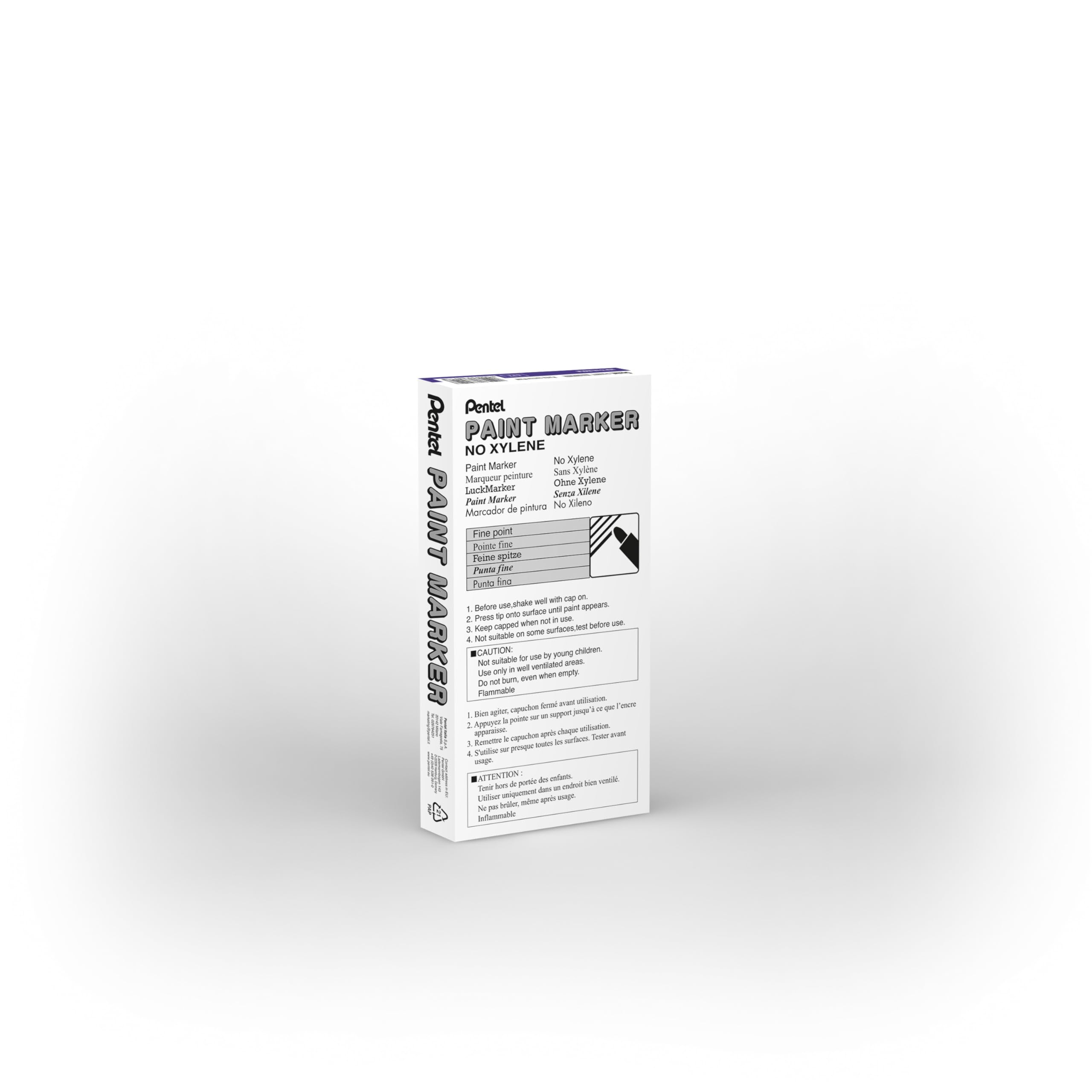 pentel-msp10-paint-marker-marcatore-a-vernice-punta-fine-2-9-mm-bianco-confezion image 8