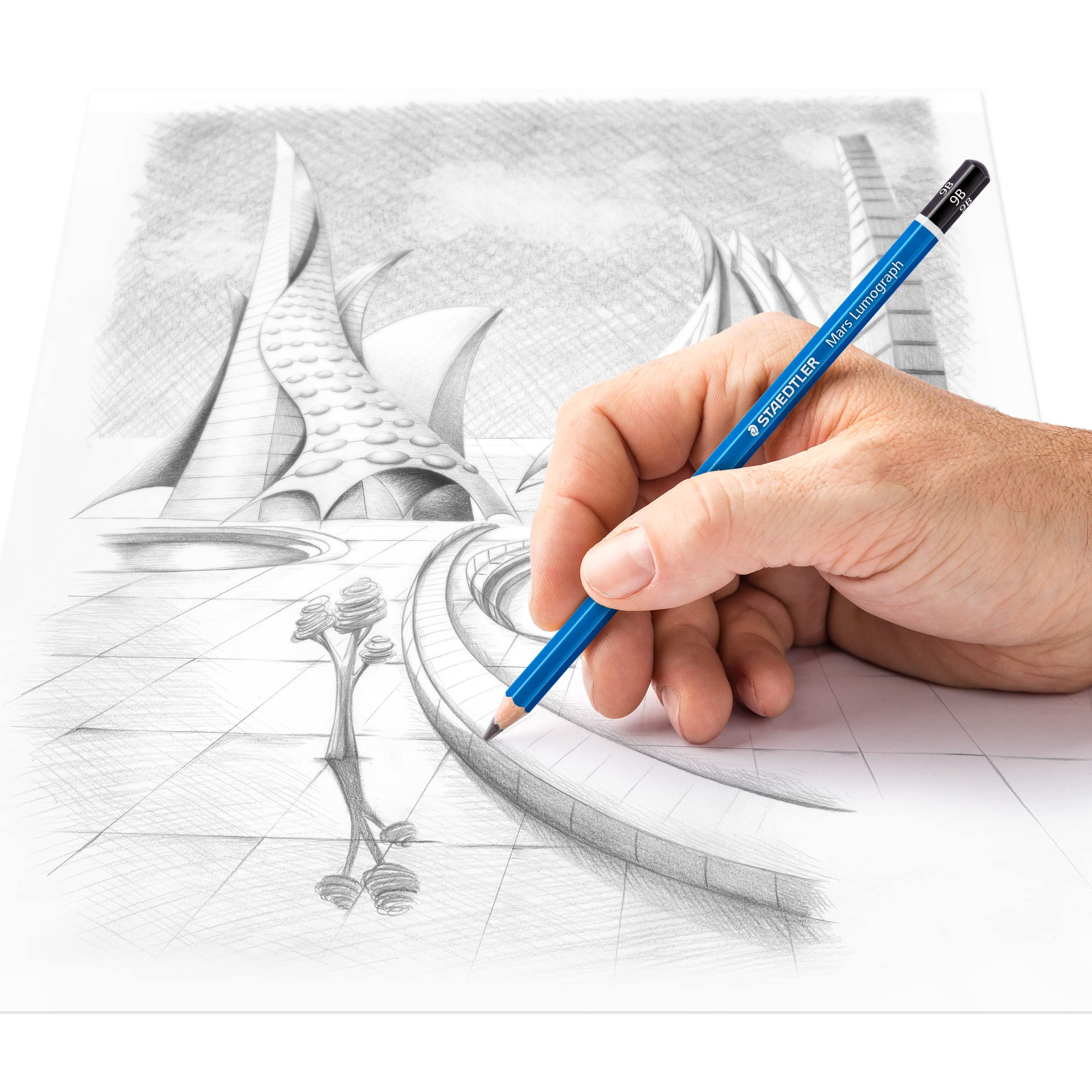 staedtler-mars-lumograph-matita-grafite-9b-scatola-12-pezzi image 4