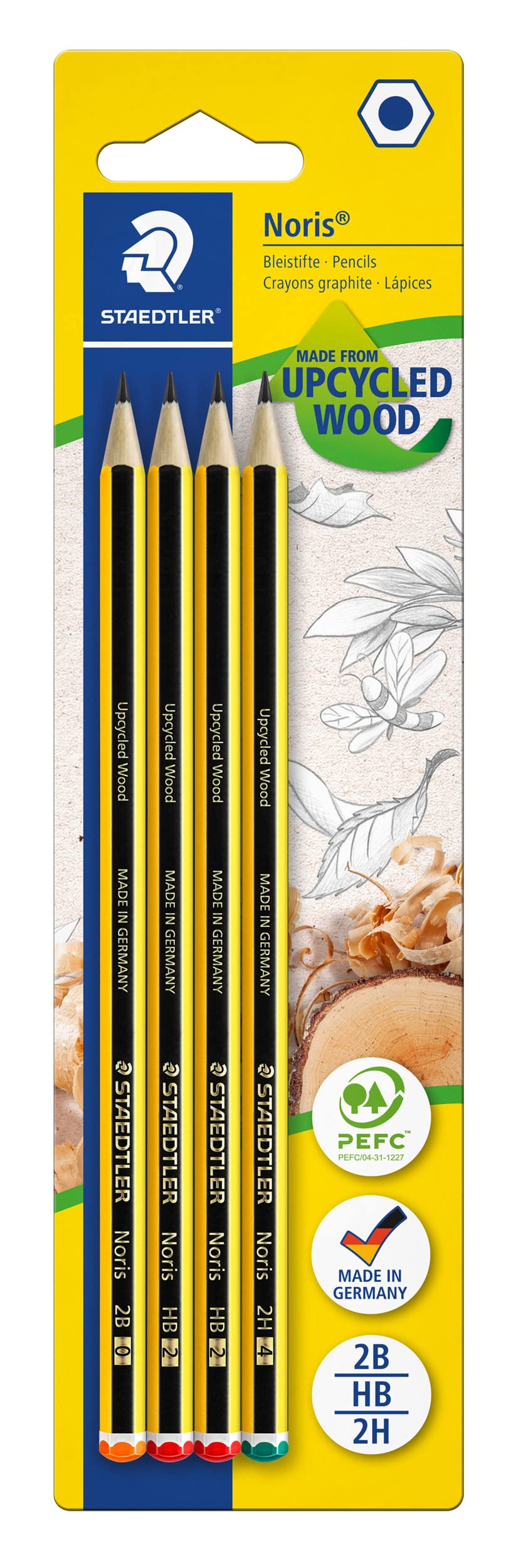 staedtler-noris-120-s-bk4d-matite-grafite-confezione-4-pz-2b-hb-2h image 1