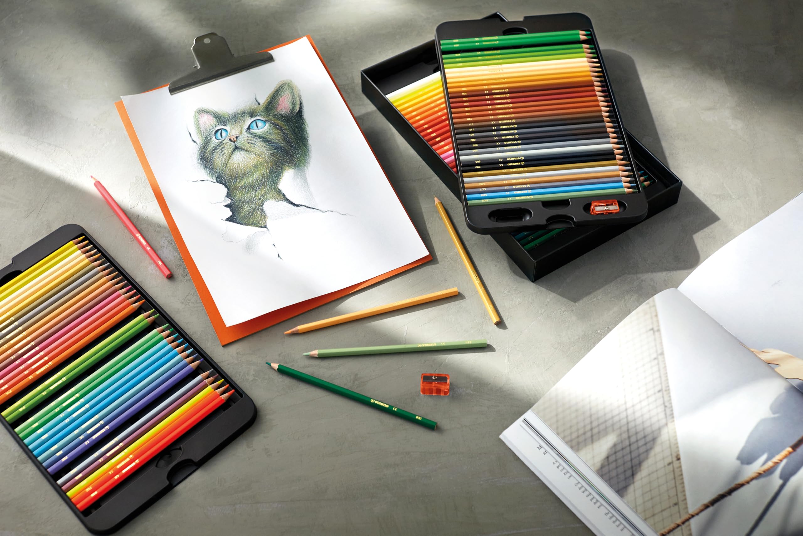 stabilo-swans-matite-colorate-3-3-mm-set-100-colori-per-disegno image 2